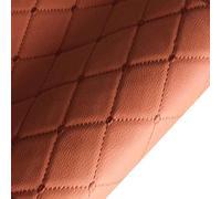NIANTONG Tissu Simili Cuir Piqués Tissu Ameublement，Vendu au Mètre，pour Ameublement, Canapé, Chaises, Sacs，Intérieur de Voiture，Marron Tapisserie D'ameublement Artisanat(Size:1.5x1m)