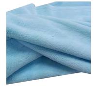 NIANTONG Tissus de Fausse Fourrure Poils Courts 160x50cm Imitation Fourrure en Peluche pour Travaux Manuels Couture Loisirs Créatifs Vêtements Tapis Couverture(Color:Blue)