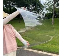 NIANXINN Feuilles de Toit Transparent,Plaque Polycarbonate pour Serre,Feuille de Plastique Acrylique,Imperméable,Panneau Remplacement de Cadre Froid Abri Voiture,1,2mm Épais (156cm x 9m)