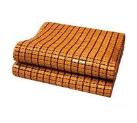 NIANXINN Saison D'été Matelas Bambou,Matelas Tapis de Couchage Bambou Lit-Mat,Tapis Refroidissement,Pliant Natte de Bambou Tapis de Sol Respirant,pour Canapé Lit Simple Double (80x120cm)