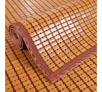 NIANXINN Tapis de Couchage D'Été en Bambou,Tapis en Bambou Naturel,Matelas de Refroidissement Lit-Mat pour Dormir,Natte de Bambou Respirant,pour Chambre à Coucher,Salon,Canapé-lit (50x150cm)