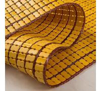 NIANXINN Tapis de Lit en Bambou,Nattes de Couchage D'été,Tapis Rafraichissant de Couchage Matelas en Bambou,Tapis Mahjong en Bambou,Lisse et Respirant,pour Chaise de Bureau,Canapé-lit (80x180cm)