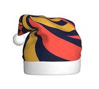 Nianyuer Chapeau de Noël avec motif spirale dynamique - Chapeau de Père Noël amusant - En peluche douce - Pour vacances en famille