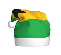Nianyuer Chapeau de Père Noël imprimé drapeau Sao Tomé & Principe - Chapeau de Père Noël amusant - En peluche douce pour les vacances en famille