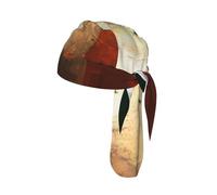Nianyuer Durag Timor-Leste Drapeau imprimé crâne Casquette ondulée Respirant Du Rag Doublure de casque de cyclisme, Drapeau irlandais rétro, One Size
