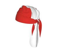 Nianyuer Durag Timor-Leste Drapeau imprimé crâne Casquette ondulée Respirant Du Rag Doublure de casque de cyclisme, Drapeau suisse, One Size