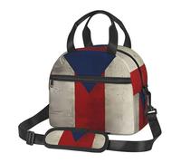 Nianyuer Sac isotherme de 6 litres avec imprimé drapeau de Porto Rico, sac à goûter réutilisable avec sangle pour le travail, le pique-nique, la préparation des repas