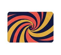 Nianyuer Tapis de sol antidérapant en flanelle avec motif spirale dynamique pour salon, tapis de couloir