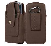 Niaoszhex Étui Universel pour téléphone Portable,étui en Cuir avec Clip Ceinture,Sac de randonnée pour:iPhone 13/14/15/16/17/Plus/Pro/Max,Samsung S23/S24/S25 Plus/Ultra/A54/A55 (6.7" Café 6729)