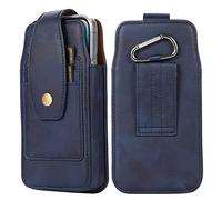 Niaoszhex Étui Universel pour téléphone Portable,étui en Cuir avec Clip Ceinture,Sac de randonnée pour:iPhone 13/14/15/16/17/Plus/Pro/Max,Samsung S23/S24/S25 Plus/Ultra/A54/A55 (6.7" Bleu 6729)