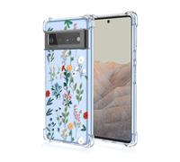 Niaoszhex Flower Coque pour Google Pixel 6 Pro,TPU Material,Drop-Proof Case,Full Four Corners Protective Case.Anti-Vibration.(A95)