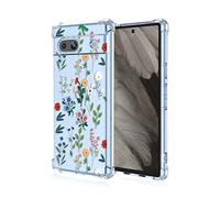 Niaoszhex Flower Coque pour Google Pixel 7A,TPU Material,Drop-Proof Case,Full Four Corners Protective Case.Anti-Vibration.(A95)