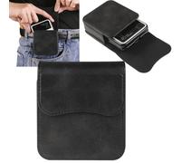 Niaoszhex Universal Folding Screen Housse de téléphone Housse de téléphone Portable Housse de Ceinture pour: Samsung Z Flip/flip3 5G/flip4/flip5,trouver N3 Flip,Motorola RAZR 40 et Plus (3056 Noir)