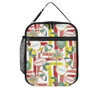 Niapessel Boîte à déjeuner isotherme pour homme et femme, petit sac à déjeuner pour le travail, boîte à déjeuner réutilisable pour adultes, enfants, garçons et filles avec porte-bouteille d'eau
