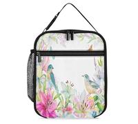 Niapessel Boîte à déjeuner isotherme pour homme et femme, petit sac à déjeuner pour le travail, boîte à déjeuner réutilisable pour adultes, enfants, garçons et filles avec porte-bouteille d'eau