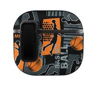 Niapessel Coque de protection intégrale pour AirPods 4, imprimé joueur de basket-ball compatible avec Apple Airpods 4e génération pour homme et femme, coque rigide en polycarbonate