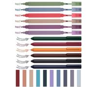 NiArt Kit de prise de notes bibliques avec 6 surligneurs à double pointe, 6 stylos gel et 200 notes adhésives - Polyvalent, portable pour l'étude de la Bible, le journal, la planification et plus