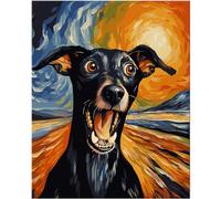 NiArt Peinture par numéros pour adultes et débutants, peinture à l'huile sur toile pour enfants, kit de peinture à l'huile sans cadre pour décoration murale, 5 pinceaux et peinture acrylique, 40,6 x