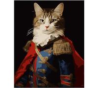 NiArt Peinture par numéros pour adultes et débutants, peinture à l'huile sur toile pour enfants, kit de peinture à l'huile sans cadre pour décoration murale, 5 pinceaux et peinture acrylique, 40,6 x