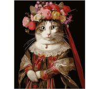 NiArt Peinture par numéros pour adultes et débutants, peinture à l'huile sur toile pour enfants, kit de peinture à l'huile sans cadre pour décoration murale, 5 pinceaux et peinture acrylique, 40,6 x