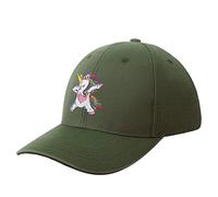 NIBABA Casquette de baseball licorne mignonne pour femme, casquette de sport pour homme, casquette d'été réglable, taille unique, Vert militaire, 6 3/4-7 1/2