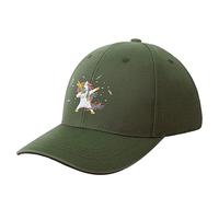 NIBABA Casquette de baseball pour femme - Motif licorne - Taille unique, Vert militaire, 6 3/4-7 1/2