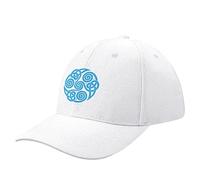 NIBABA Casquette de baseball ronde celtique scandinave pour femme - Casquette de sport pour homme - Chapeau d'été réglable - Taille unique, Style blanc, 6 3/4-7 1/2