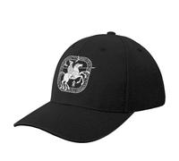 NIBABA Odin Wotan Old Norse Germanic Viking Casquette de baseball pour homme Casquette de sport Casquette d'été réglable Baseball Taille unique, Noir , 6 3/4-7 1/2
