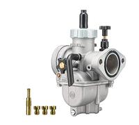 NIBBI Carburateur PE22mm with Carb Jets Compatible avec 110cc 125cc 130cc, Compatible avec Moteur de Moto à Bride de Carburateur pour Moto
