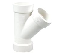 NIBCO Raccord de tuyau DWV en PVC série 4810, Wye, moyeu de 7,6 x 7,6 x 5,1 cm