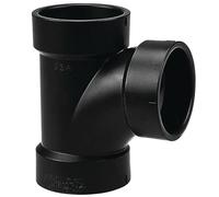 NIBCO Raccord de tuyau sanitaire en ABS DWV série 5811, en T, moyeu de 7,6 cm