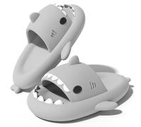 NIBESSER Claquette Requins Pantoufle de Requin d'Eté pour Femmes de Bain Maison Douche à Bout Ouvert, Sandale Claquettes Femme, Shark Slides Slippers Antidérapent Pantoufles de Piscine