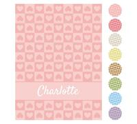 NIBESSER Couverture Polaire Bébé, Personnalisé Plaid Bebe Naissance avac Nom, Douce et Confortable Cadeau d'anniversaire Personnalisé pour Nouvelle Maman, Garçon Fille