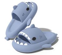 NIBESSER Pantoufle de Requin, Adulte Été Pantoufles Femme Homme Comfortable Shark Slides Cloud Slippers Chaussons Antidérapants Open Toe Chaussures De Piscine Plage Chaussons De Bain Douche Maison