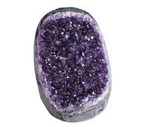 NIBHZ Améthyste Naturel - Crystal Clusters Pierre de l'Uruguay Raw Geode Quartz - Deep Purple Color,600~800g