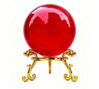 NIBHZ Boule de Cristal avec Support idéale pour la décoration de Bureau. Ces Choses Cool comme Accessoire de Photographie et sphère de Divination Feng Shui comme décoration,G,80mm