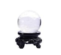 NIBHZ Boule de Cristal avec Support pour diseuse de Bonne Aventure, sphère de Cristal de Divination pour la Magie, Boule décorative pour Photographie Lensball, Feng Shui,50mm