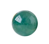 NIBHZ Boule de Cristal de Fluorite Verte Naturelle, Pierre Brute polie, décoration de Bureau et de Maison,40~50mm