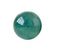 NIBHZ Boule de Cristal de Fluorite Verte Naturelle, sphère de Pierre précieuse polie à la Main, sphère de Pierre décorative de guérison Reiki, Ornement de Bureau à Domicile Feng Shui,40~50mm