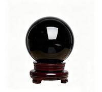 NIBHZ Boule de Cristal Noire de Divination, sphère Fengshui, décorations pour la Maison, Ornements de méditation,300mm