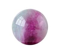 NIBHZ Boule de Cristal sphérique Naturelle Haute Protection, Fluorite pour l'harmonie au Bureau,50~60mm