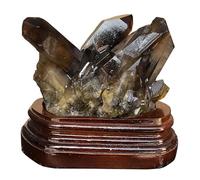 NIBHZ Clusters de Cristal de thé Naturel - spécimen minéral Unique pour la décoration à Domicile et au Bureau, Feng Shui,50~100g