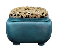 NIBHZ Encensoir d'aromathérapie en cuivre Pur, brûleur d'encens de Bouddha Domestique, brûleur en métal, brûleur d'encens d'intérieur en Bois de Santal, Cadeau Artisanal,Incense Burner
