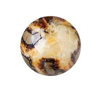 NIBHZ Pierre de Coquille de Tortue d'océan, véritable Boule de Cristal septaire, sphère pour la décoration de la Maison,30~40mm