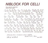 Niblock for Celli/Celli Plays Niblock