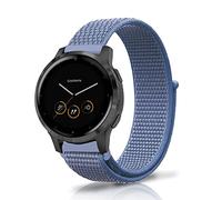 Niboow 18mm Bracelet pour Huawei Watch GT 4 41mm/Garmin Venu 3S/Venu 2S, Nylon Velcro Bracelet pour Garmin Vivoactive 4S 40mm/Vivomove 3S 39mm/Forerunner 255S Music - Bleu