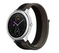 Niboow 20mm Bracelet pour Garmin Vivoactive 6/Vivoactive 5/Vivoactive 3 music/Forerunner 165/165 Music, Nylon Bracelet pour Garmin Venu Sq 2/Venu 2 Plus/Venu Sq 2 Music/Venu Sq/Venu Sq Music-Gris/Vert