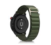 Niboow 22mm Bracelet pour Amazfit GTR 4/GTR 3 Pro/GTR 3/GTR 2e/Huawei Watch GT 3 Pro 46mm/GT 3 46mm/GT Runner, Nylon G-Hook Bracelet de Rechange pour Xiaomi Watch S1/S1 Active/Mi Watch - Vert