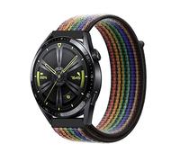 Niboow 22mm Bracelet pour Huawei Watch GT 5 Pro 46mm/GT 5 46mm/GT 4 46mm/GT 3 Pro 46mm/GT 3 46 mm/GT Runner/GT 2 46 mm/Watch 4 Pro, Nylon Bracelet pour Huawei Watch Buds/Watch 3 Pro - Arcenciel Nike
