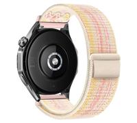 Niboow 22mm Bracelet pour Huawei Watch GT 5 Pro 46mm/GT 5 46mm/GT 4 46mm/Watch 4 Pro 48mm, Nylon Sport Bracelets pour Xiaomi Redmi Watch 5 Active/Watch 5 Lite/Watch 2/Watch S3/Watch S1 Pro - Rose